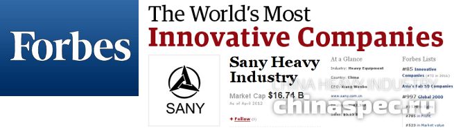 SANY в рейтинге инновационных компаний