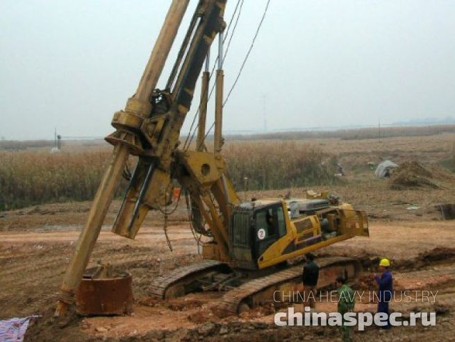 Буровая установка SANY на строительстве Цзинцзиньской железной дороги