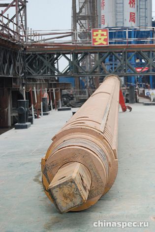 келли-штанга SANY SR360 на строительстве моста